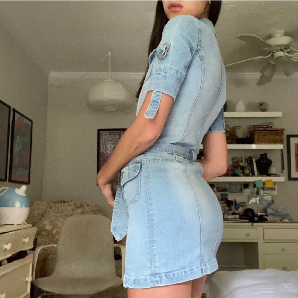 Denim mini dress youth M - Picture 2 of 4